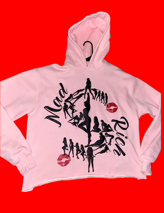 ‘For The Love Of Money’ Pink Hoodie